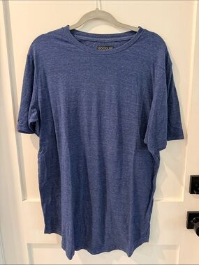 Goodlife Men's Heather Navy Crew Neck Short Sleeve Tee